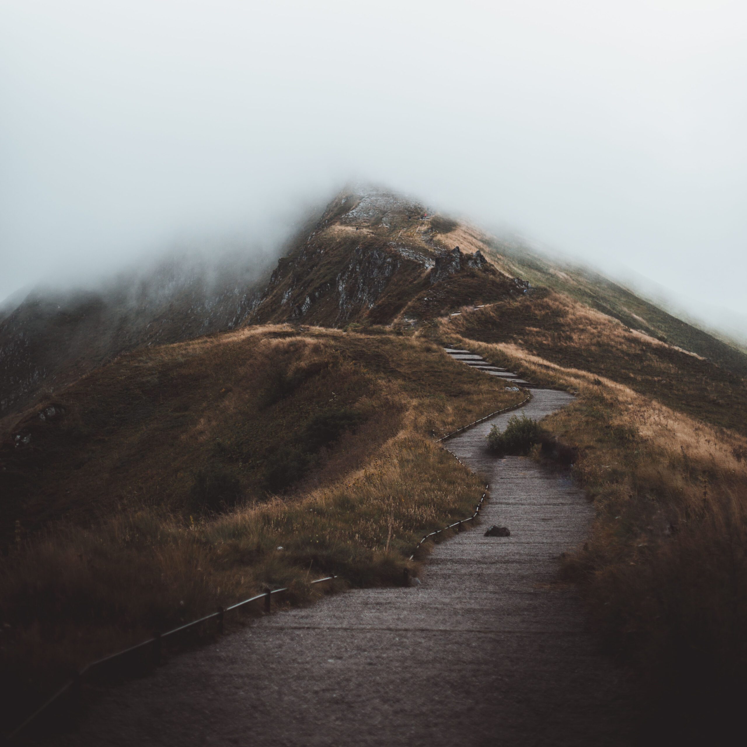Pathway through mountain